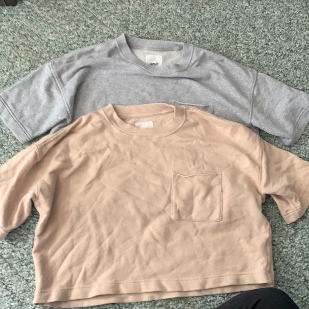 aerie cropped t shirts